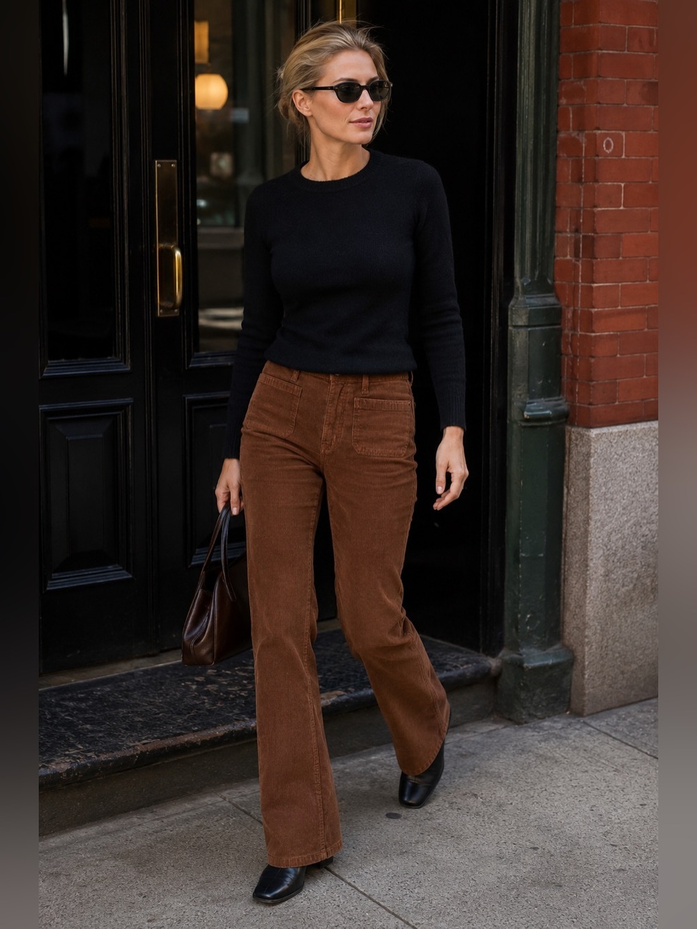 Gap 70s Flare High-Rise Brown Corduroy Jeans- Size 27